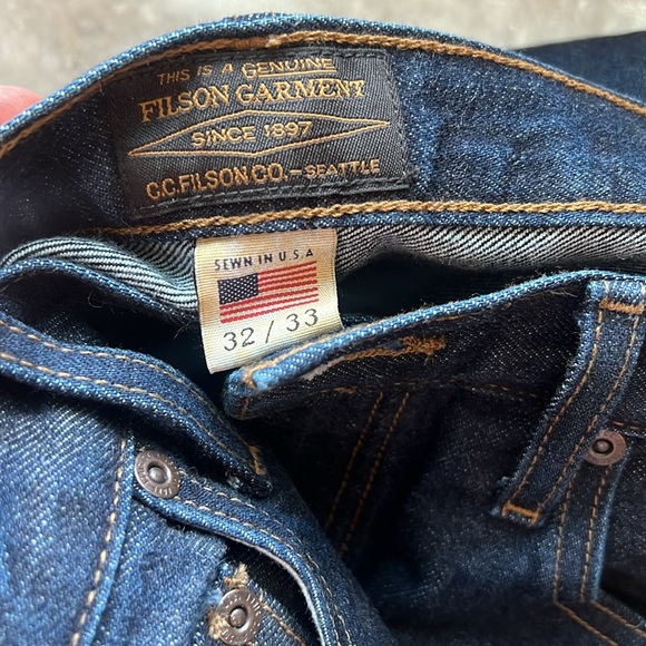 Filson Men's Rail-splitter Selvedge Jeans - 32x33 - Picture 4 of 6